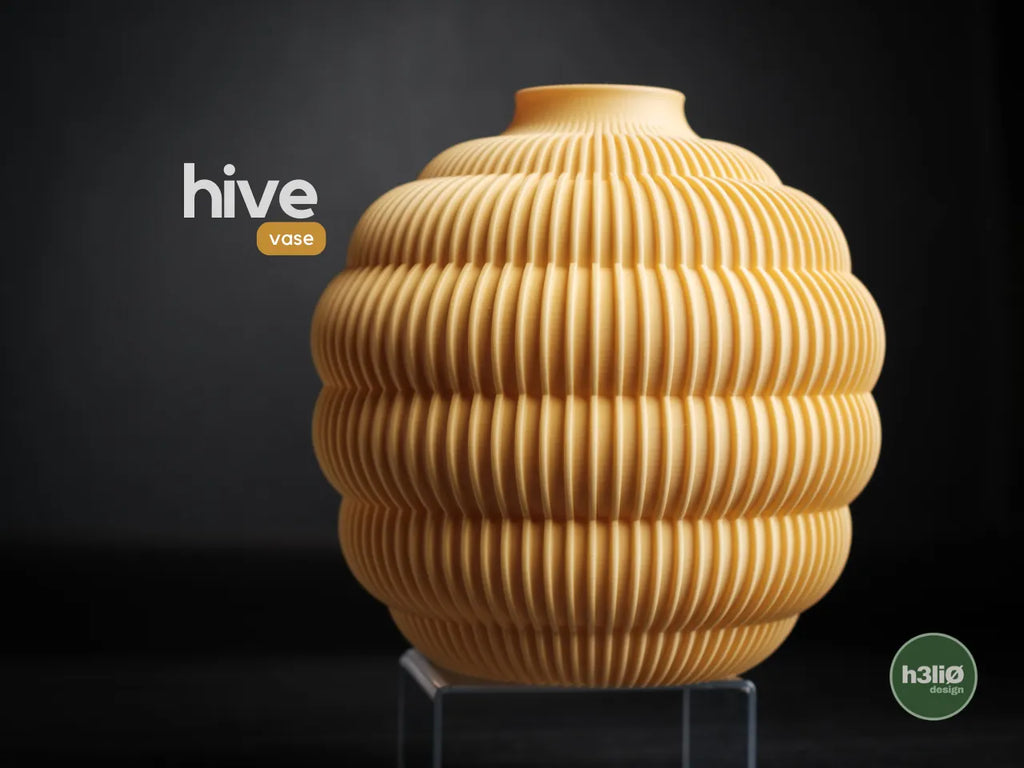 Hive Sculptural Vase, 3D printed in PLA