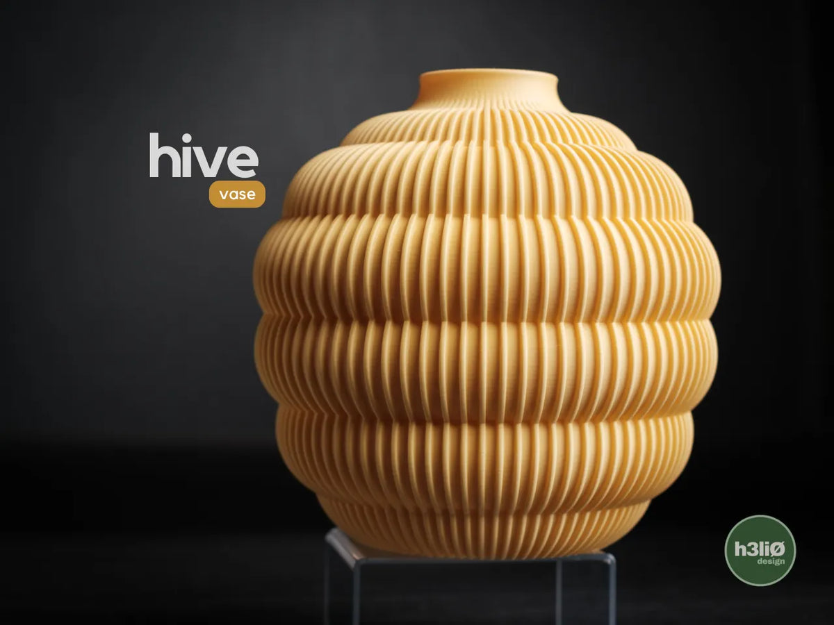 Hive Sculptural Vase, 3D printed in PLA