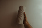 Aeolian Wave lampshades — designer reference; shade and printed adapter only, electrical hardware not included