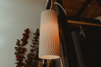 Aeolian Wave lampshades — designer reference; shade and printed adapter only, electrical hardware not included
