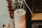 Aeolian Wave lampshades — designer reference; shade and printed adapter only, electrical hardware not included