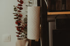 Aeolian Wave lampshades — designer reference; shade and printed adapter only, electrical hardware not included
