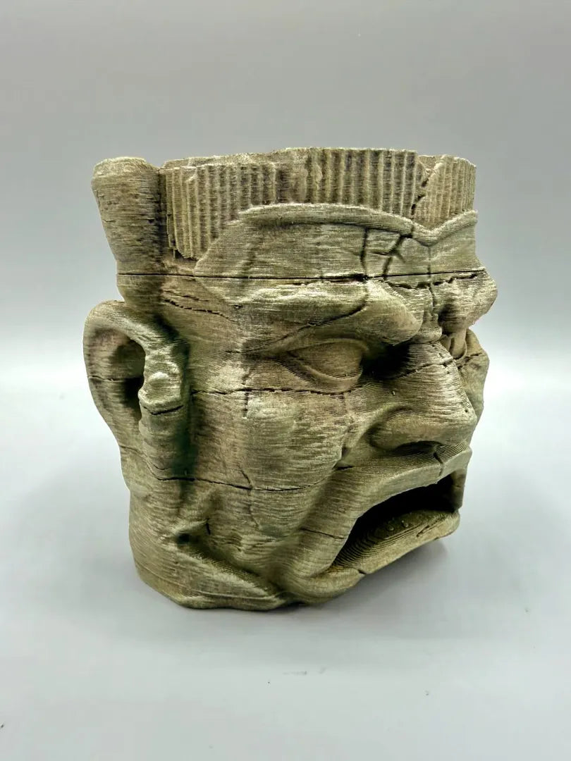 Ancient Stone Face Hide — original designer photograph; supplied unpainted in your chosen PETG colours