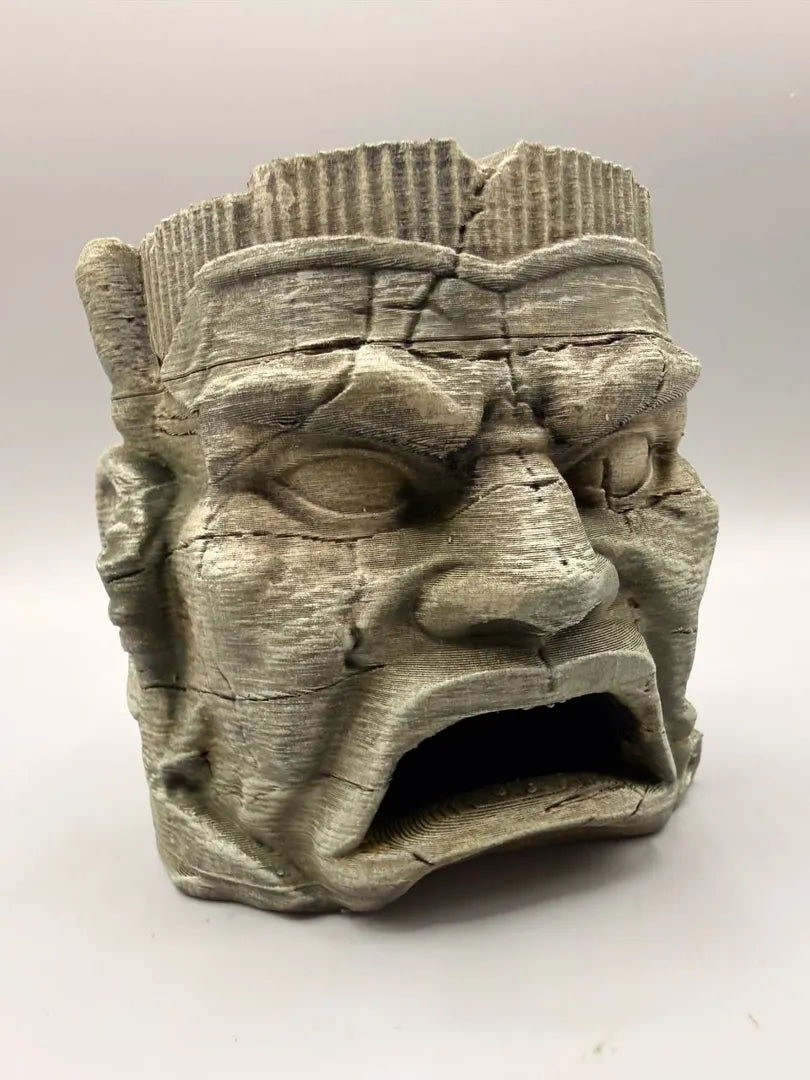 Ancient Stone Face Hide — original designer photograph; supplied unpainted in your chosen PETG colours