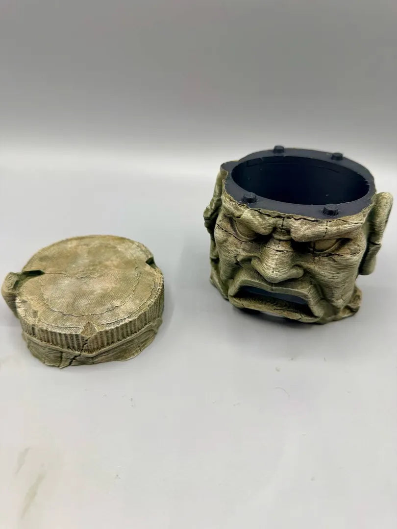 Ancient Stone Face Hide — original designer photograph; supplied unpainted in your chosen PETG colours