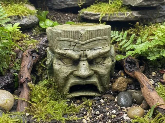 Ancient Stone Face Hide — original designer photograph; supplied unpainted in your chosen PETG colours