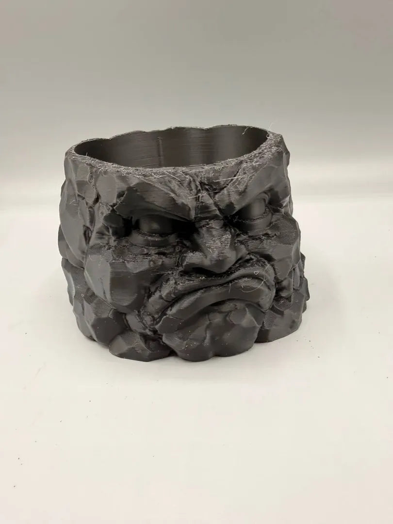 Angry Stone Planter | A Fierce Face for Your Greenery Secondary image