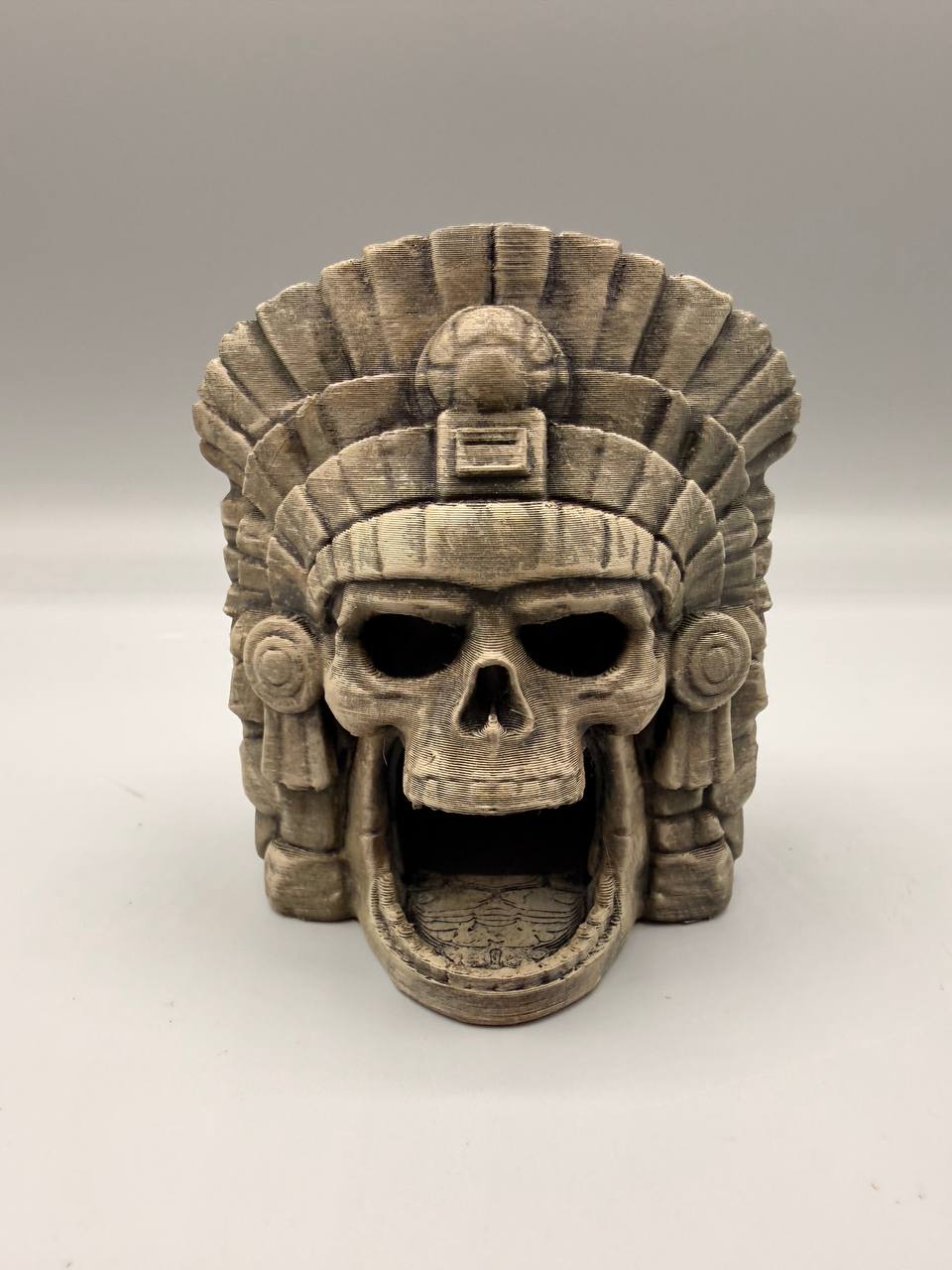 Aztec skull hideout — designer reference view