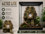 Aztec Lite circular temple background — designer reference view 1; supplied unpainted