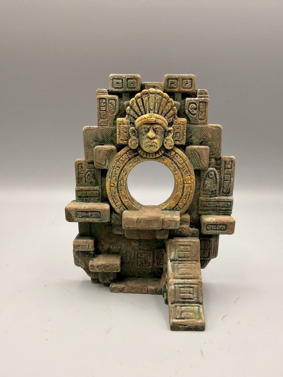 Aztec Lite circular temple background — designer reference view 5; supplied unpainted