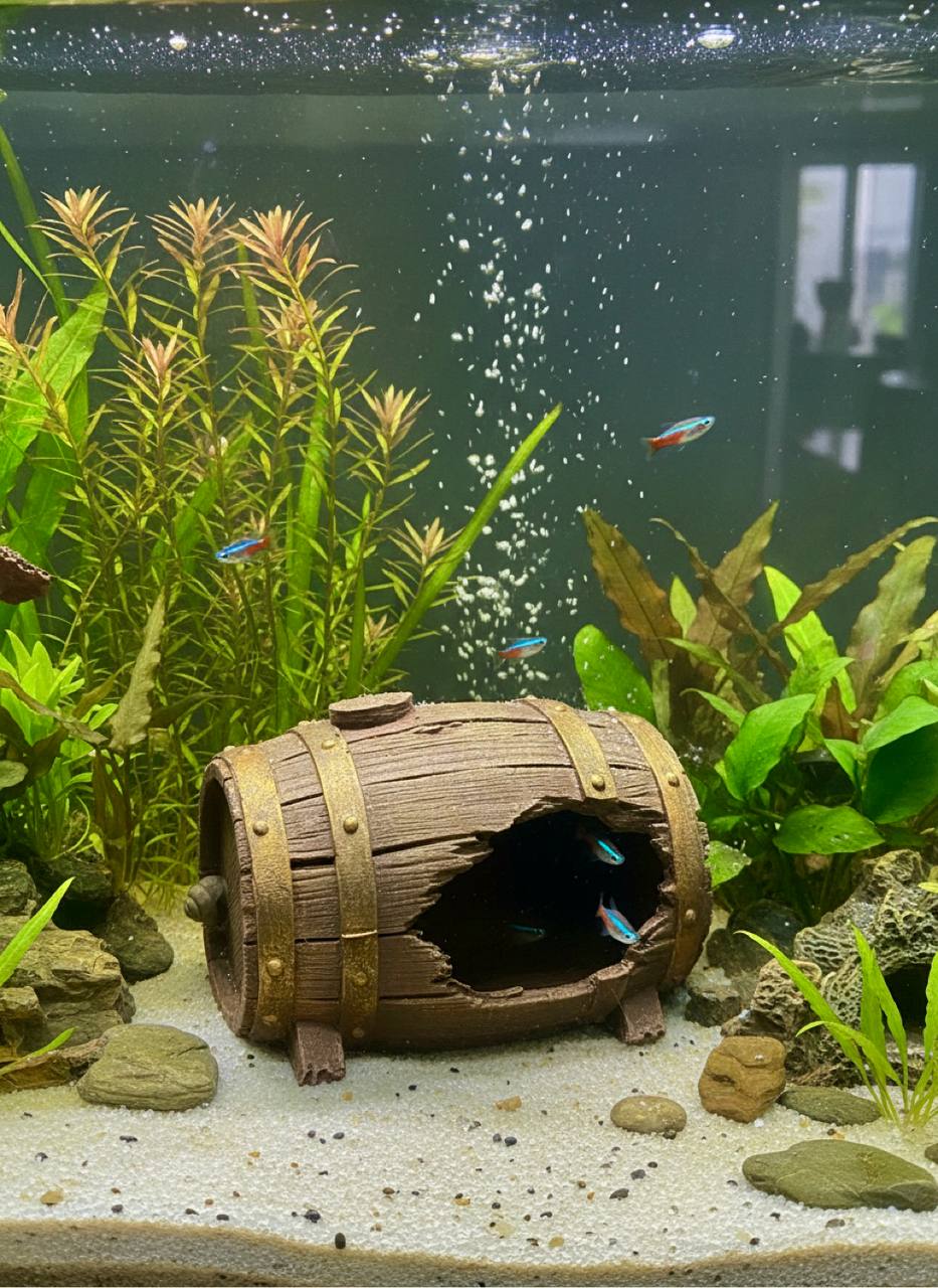 Rustic Barrel Hide, With Feet — designer example; supplied unpainted