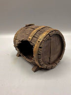 Rustic Barrel Hide, With Feet — designer example; supplied unpainted