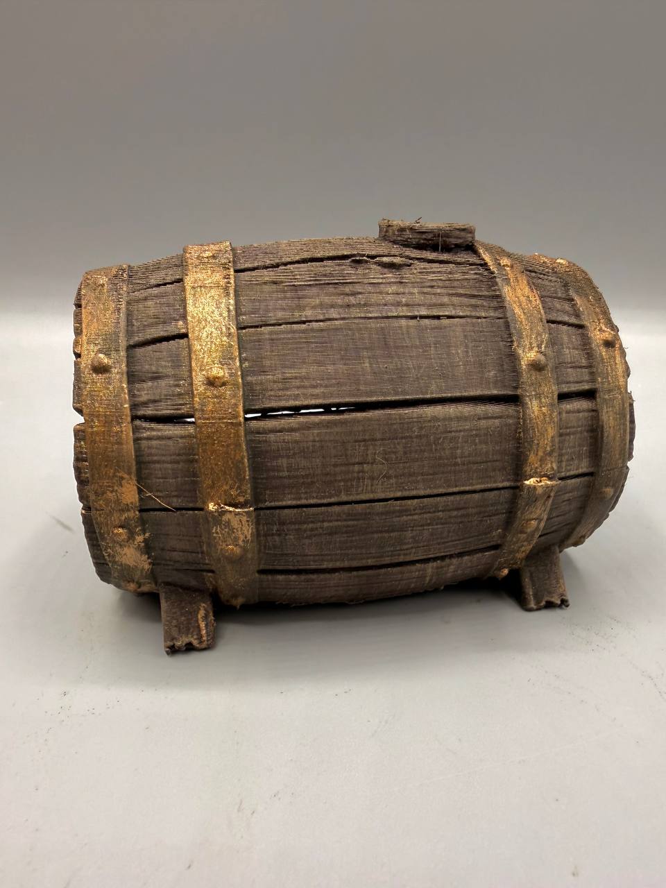 Rustic Barrel Hide, With Feet — designer example; supplied unpainted