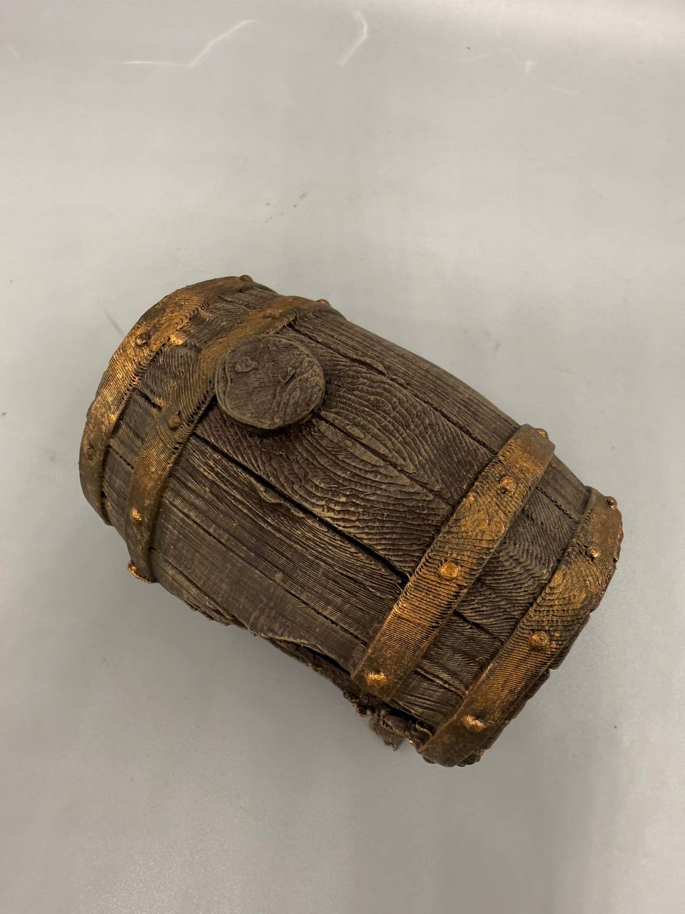 Rustic Barrel Hide, With Feet — designer example; supplied unpainted