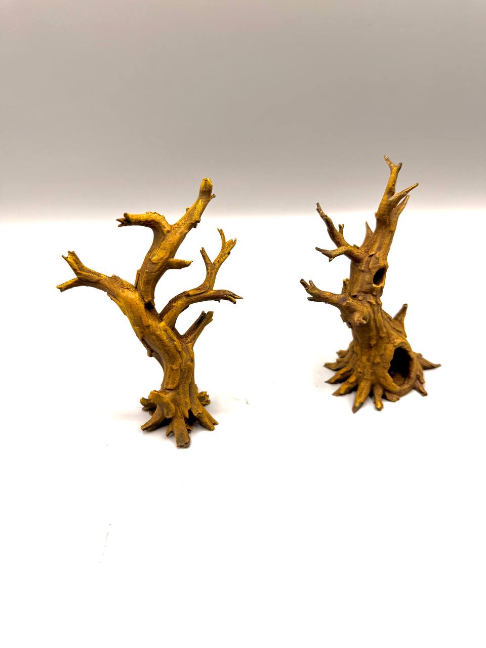 Tree Set C | Two Woodland Trees & Hollow Trunk Secondary image