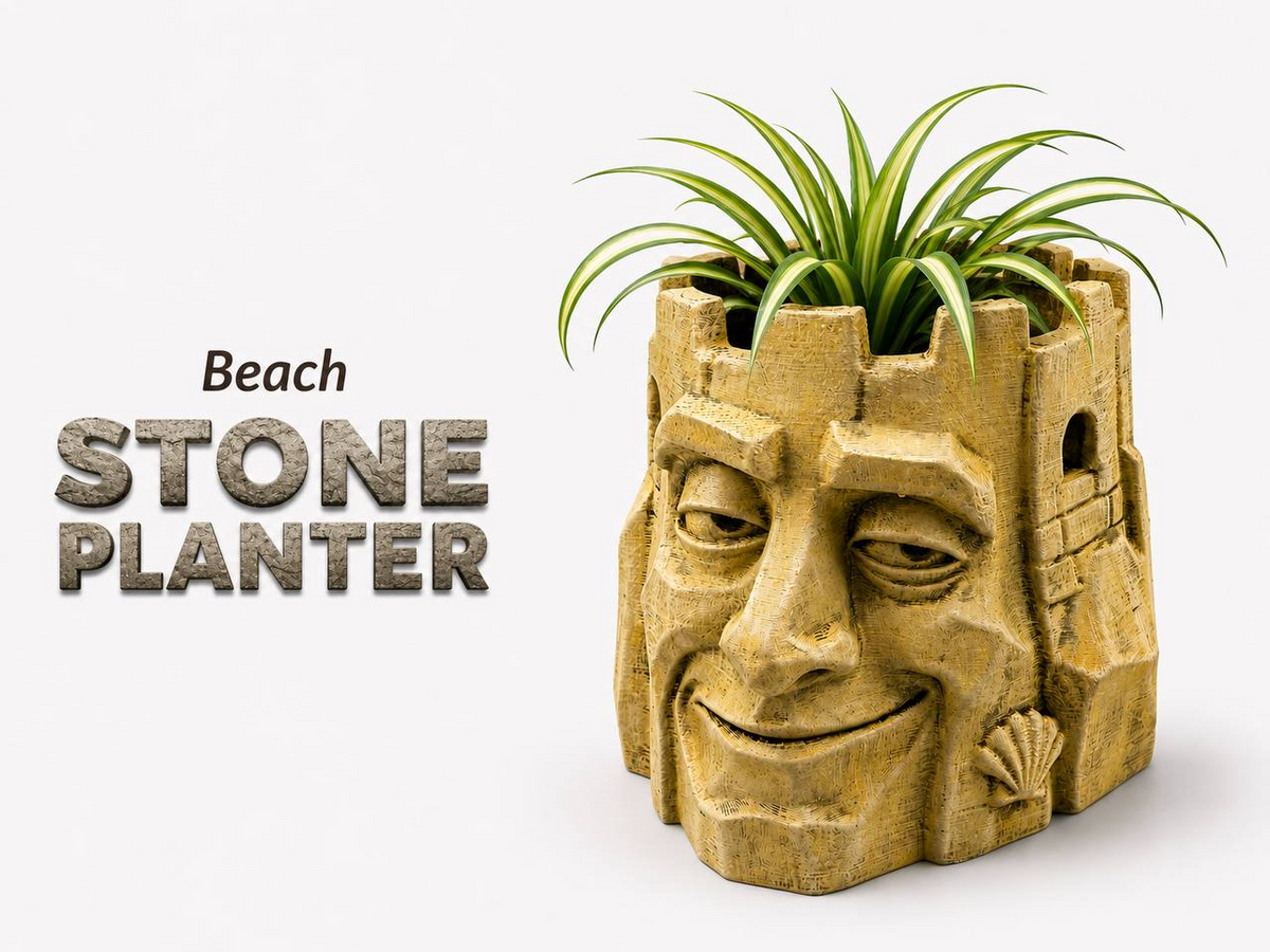 Beach Stone Planter — product view 1
