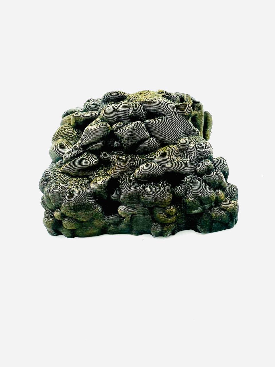 Big Stone Hideout — licensed source view 3; supplied unpainted in chosen filament colour