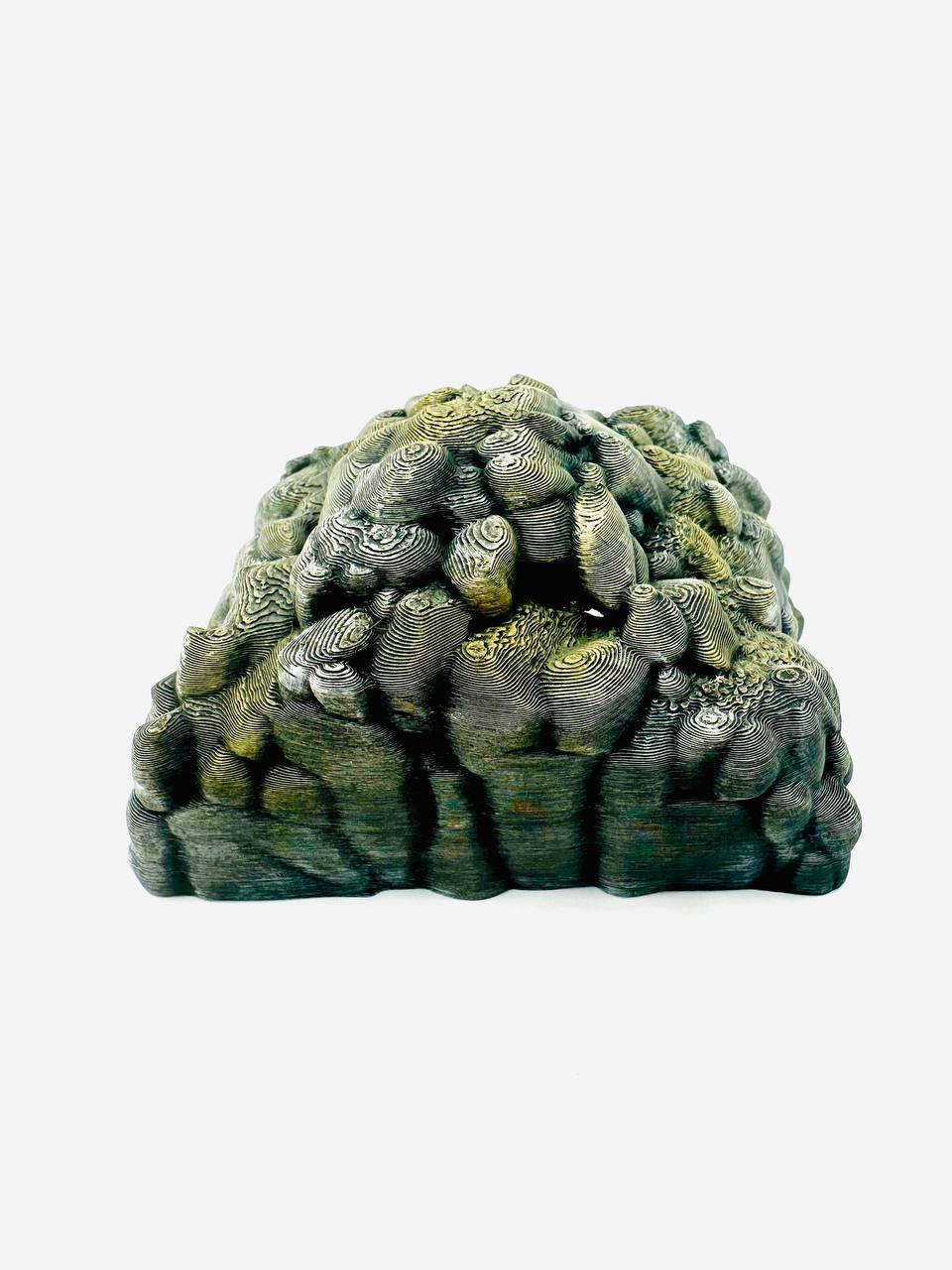 Big Stone Hideout — licensed source view 4; supplied unpainted in chosen filament colour