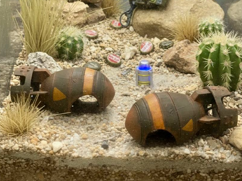 Bomb Hideout — designer reference; supplied unpainted in chosen PETG colour