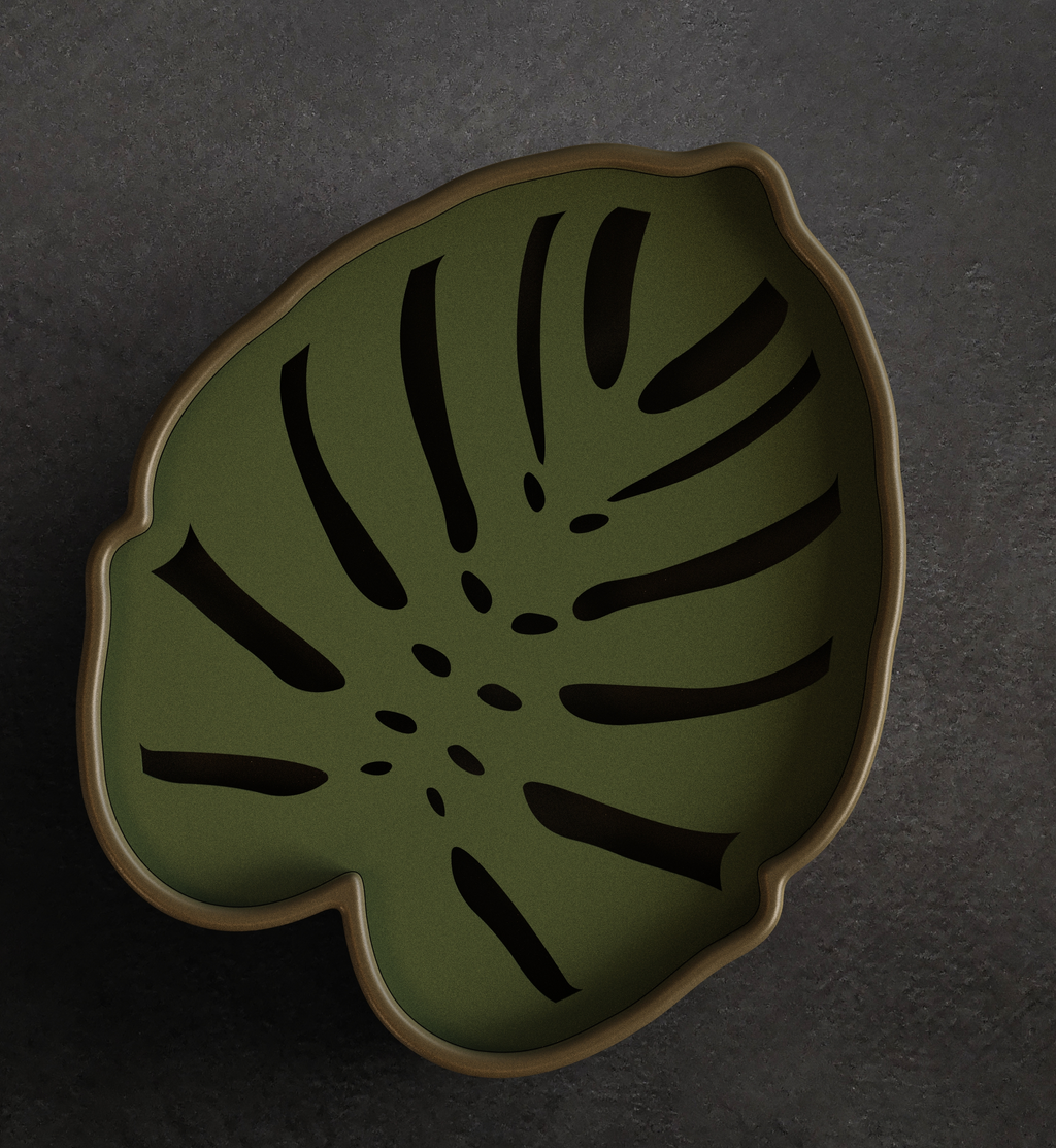 Soap Collection 4 — Monstera — individual pattern close-up