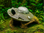Crashed UFO Hideout — original designer photo 1; painted examples, product supplied unpainted