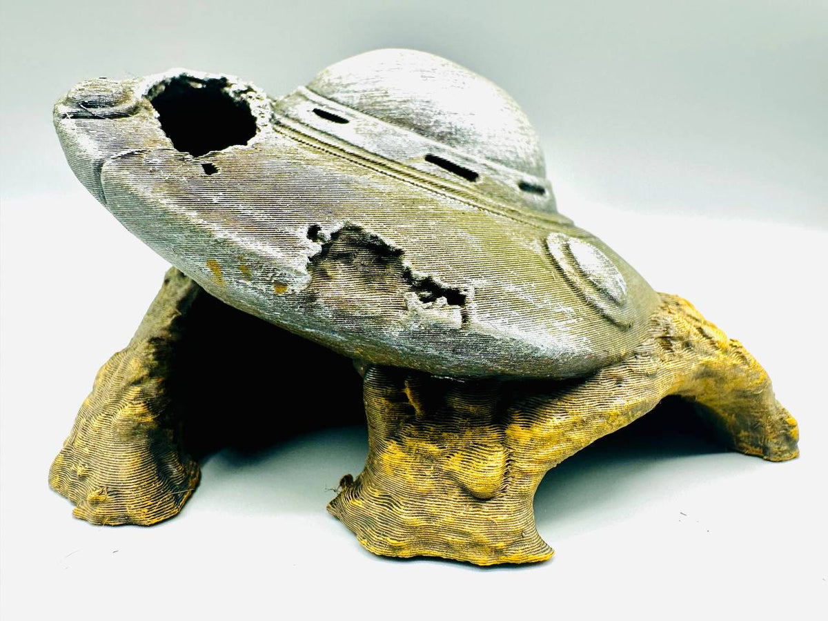 Crashed UFO Hideout — original designer photo 7; painted examples, product supplied unpainted