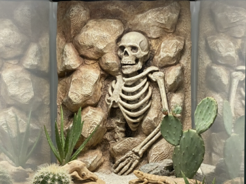 Dead Desert portrait skeleton background — designer photo 1
