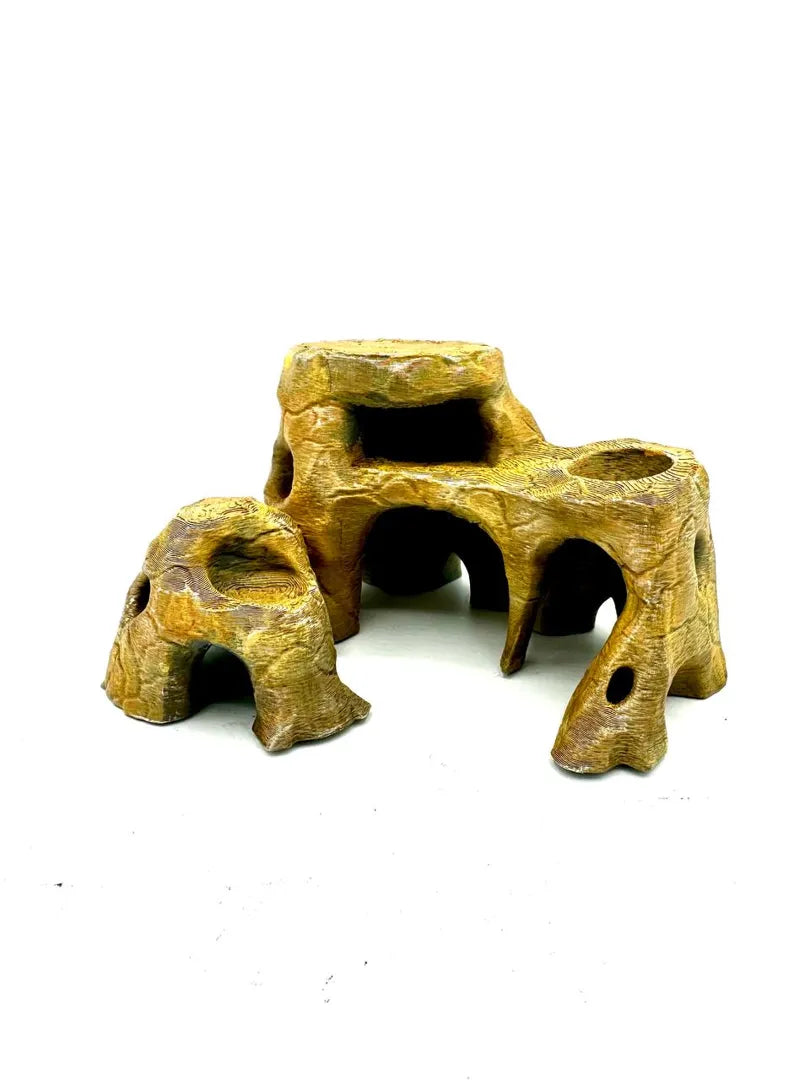 Desert Hideout with Bowl | Rock Shelter, Ledges & Feeding Dish Secondary image