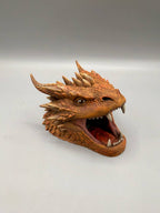 Dragon Head Hide — designer reference; supplied unpainted in chosen PETG colour