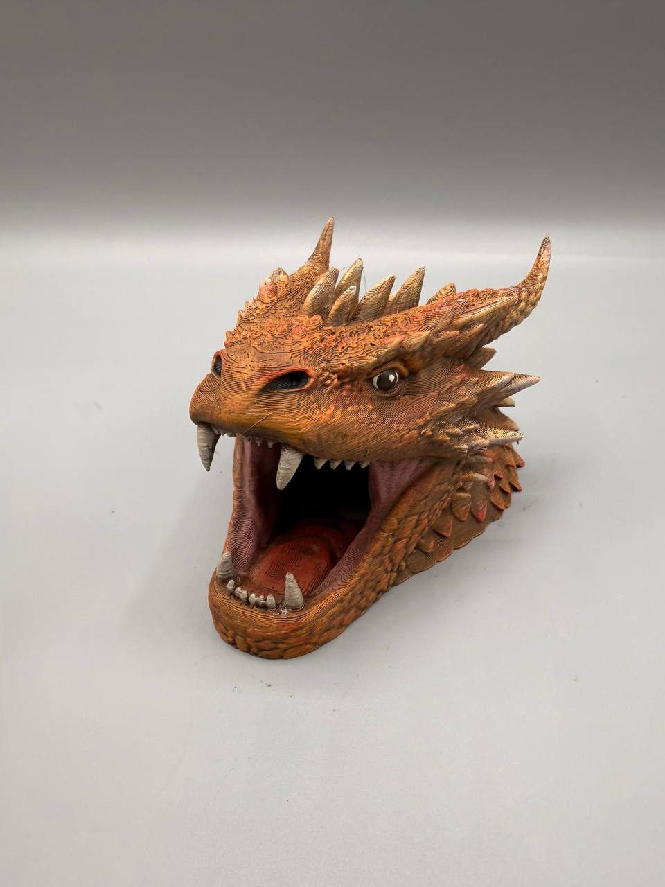Dragon Head Hide — designer reference; supplied unpainted in chosen PETG colour