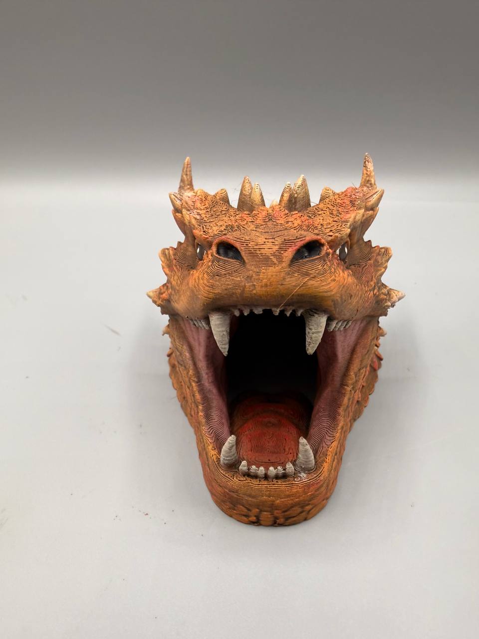 Dragon Head Hide — designer reference; supplied unpainted in chosen PETG colour