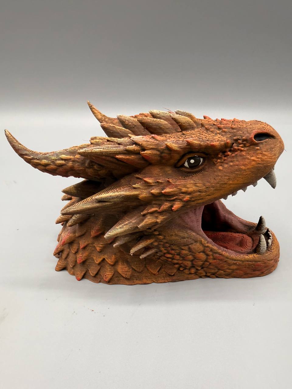 Dragon Head Hide — designer reference; supplied unpainted in chosen PETG colour