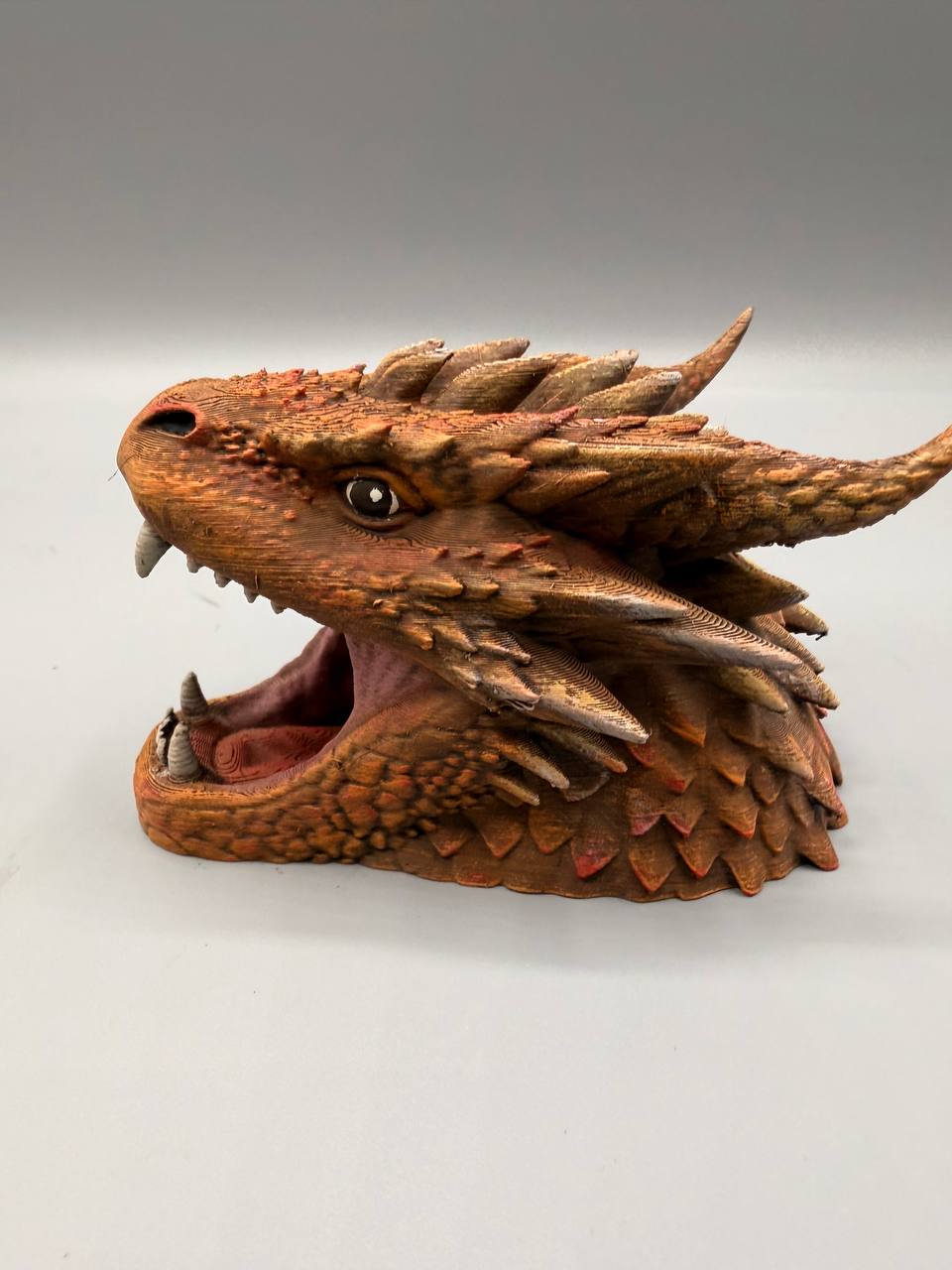 Dragon Head Hide — designer reference; supplied unpainted in chosen PETG colour