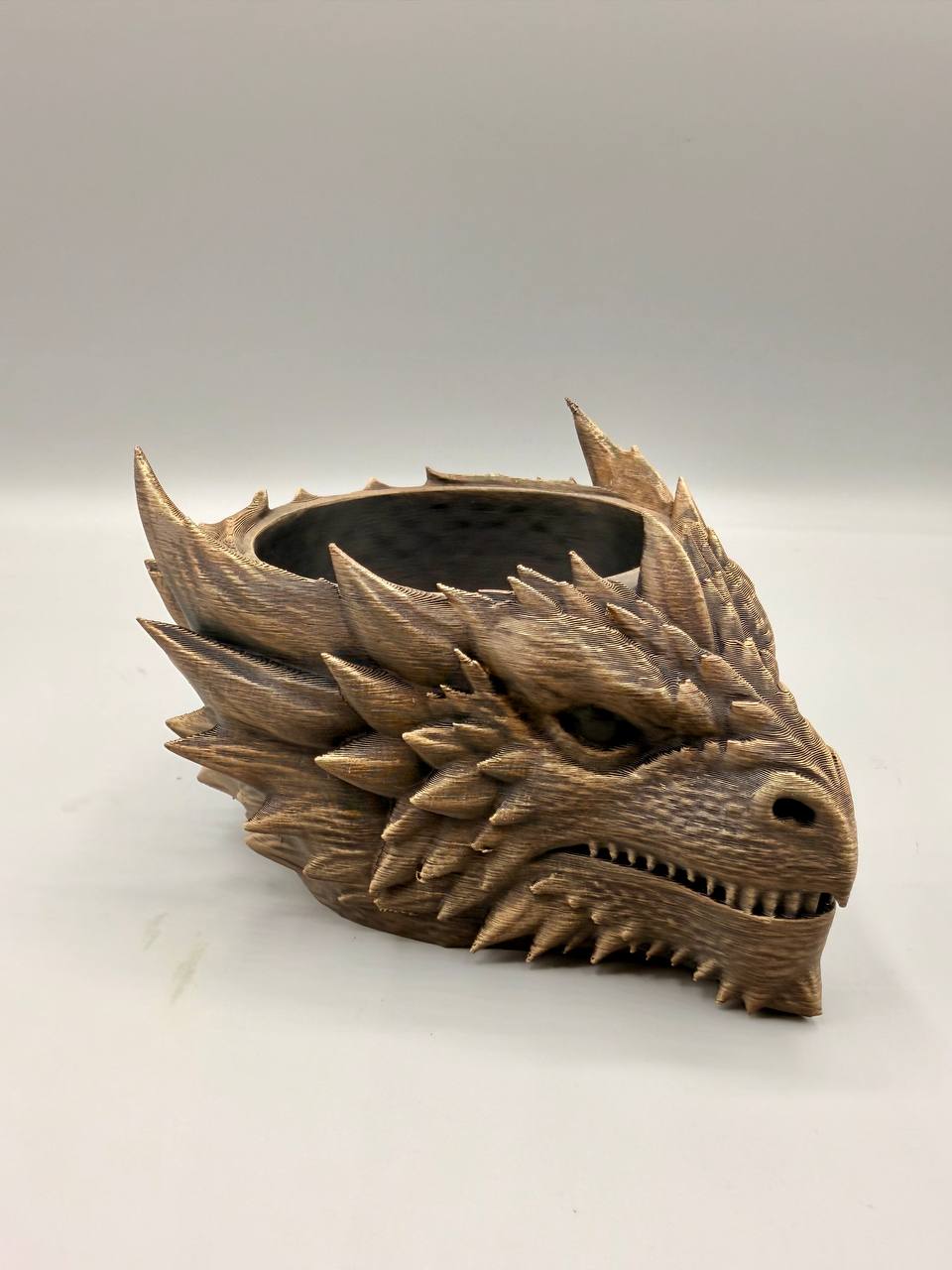 Dragon Planter — designer reference; supplied unpainted in chosen PETG colour