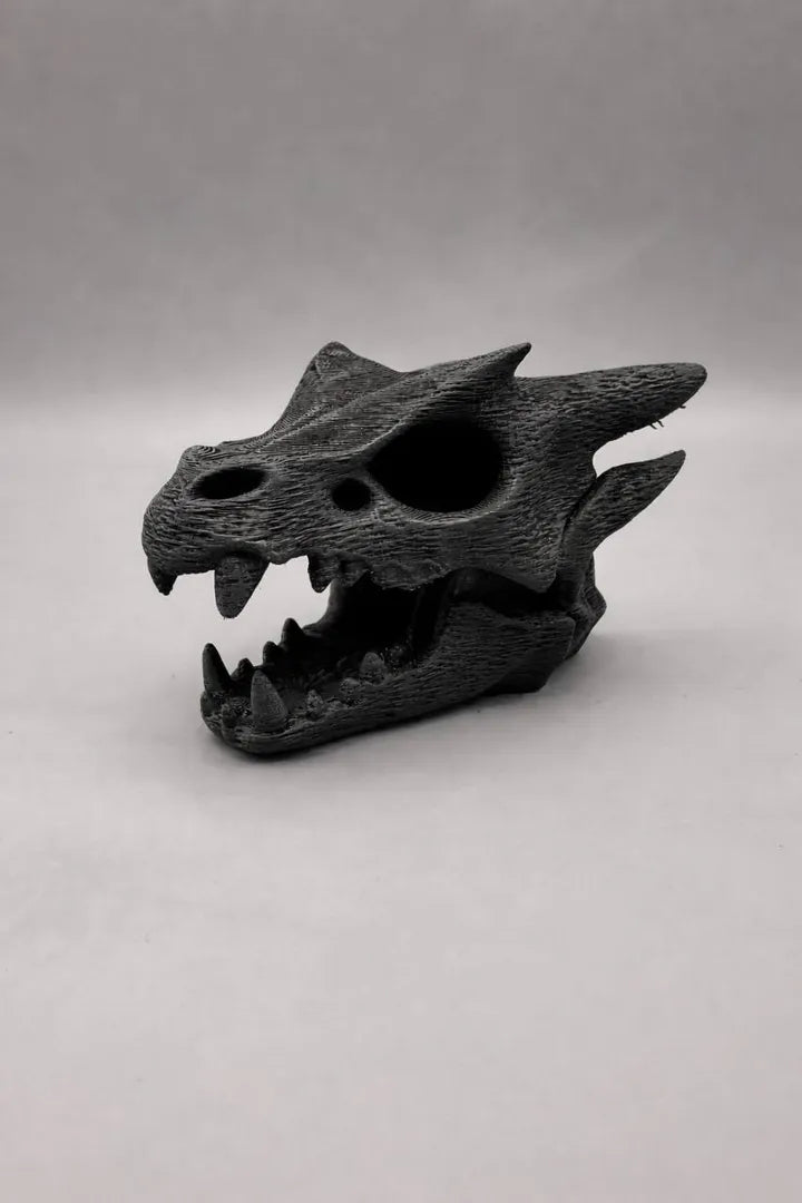 Dragon Skull — licensed product view; supplied unpainted in your chosen PETG colour