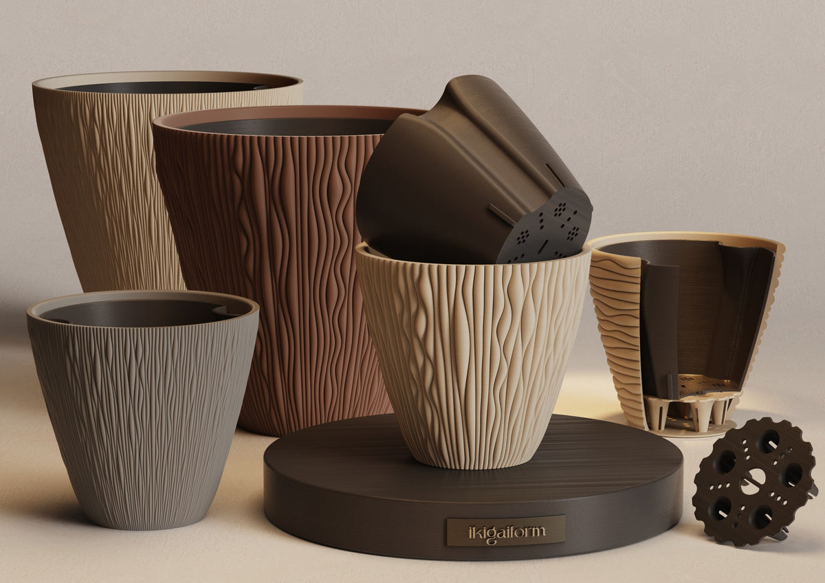 Ikigaiform Dusk Shadow Wave Planter, original gallery image 18