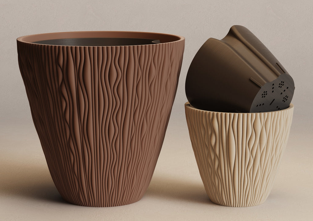Ikigaiform Dusk Shadow Wave Planter, original gallery image 21