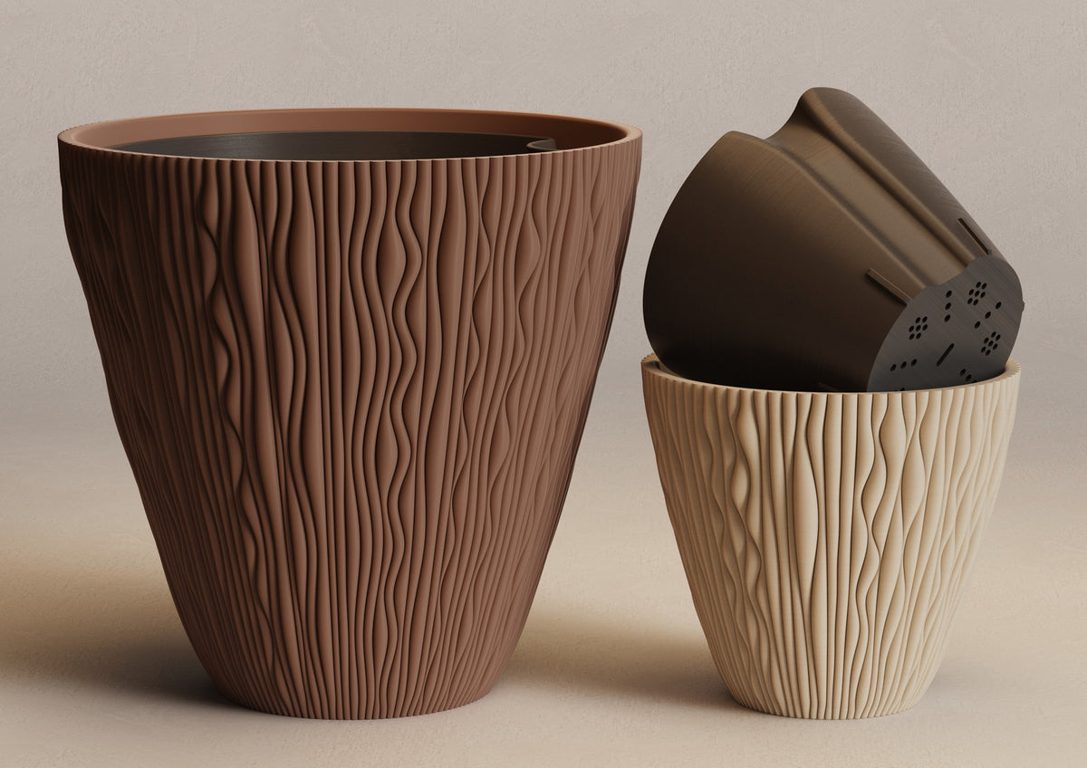 Ikigaiform Dusk Shadow Wave Planter, original gallery image 21