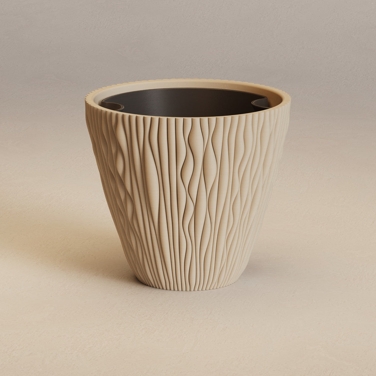 Ikigaiform Dusk Shadow Wave Planter, original gallery image 25
