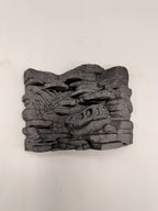 Fossil dinosaur skull and rib relief background — designer photo 7
