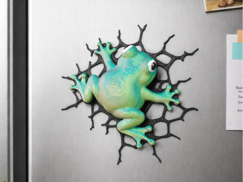 Frog Crash Magnet — designer reference view