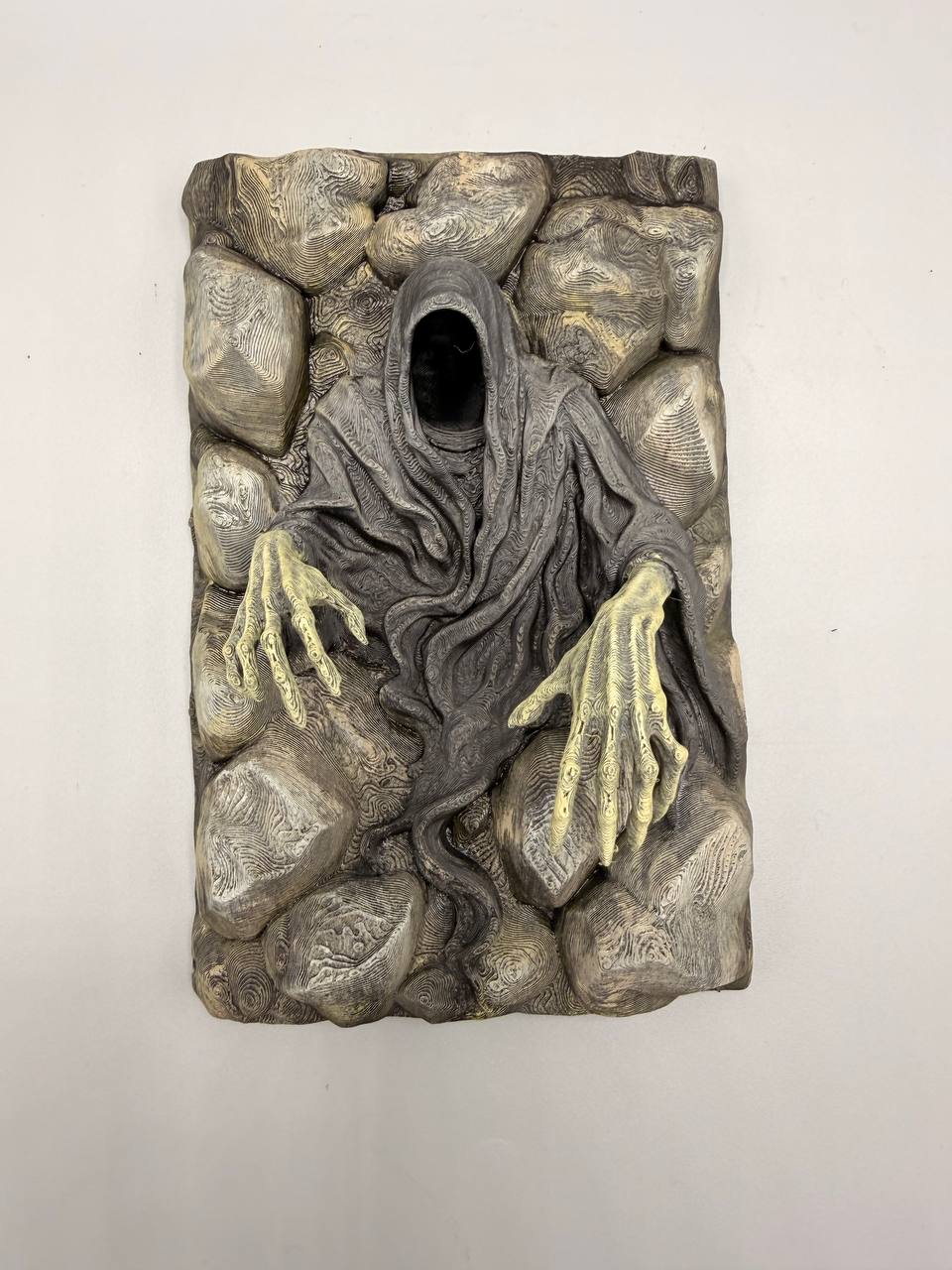 Ghost hooded figure terrarium background — designer photo 2