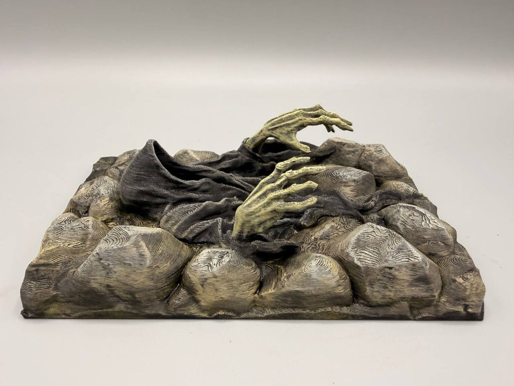 Ghost hooded figure terrarium background — designer photo 3