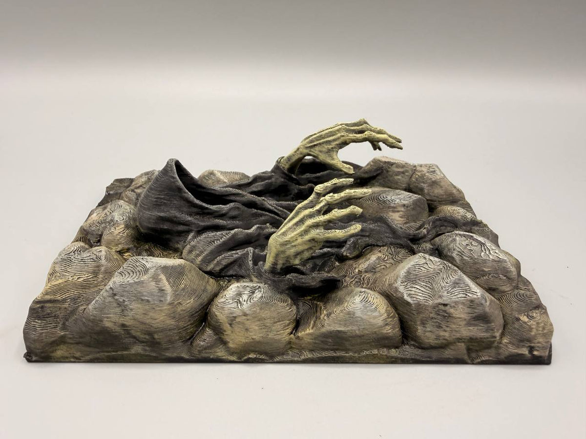 Ghost hooded figure terrarium background — designer photo 3
