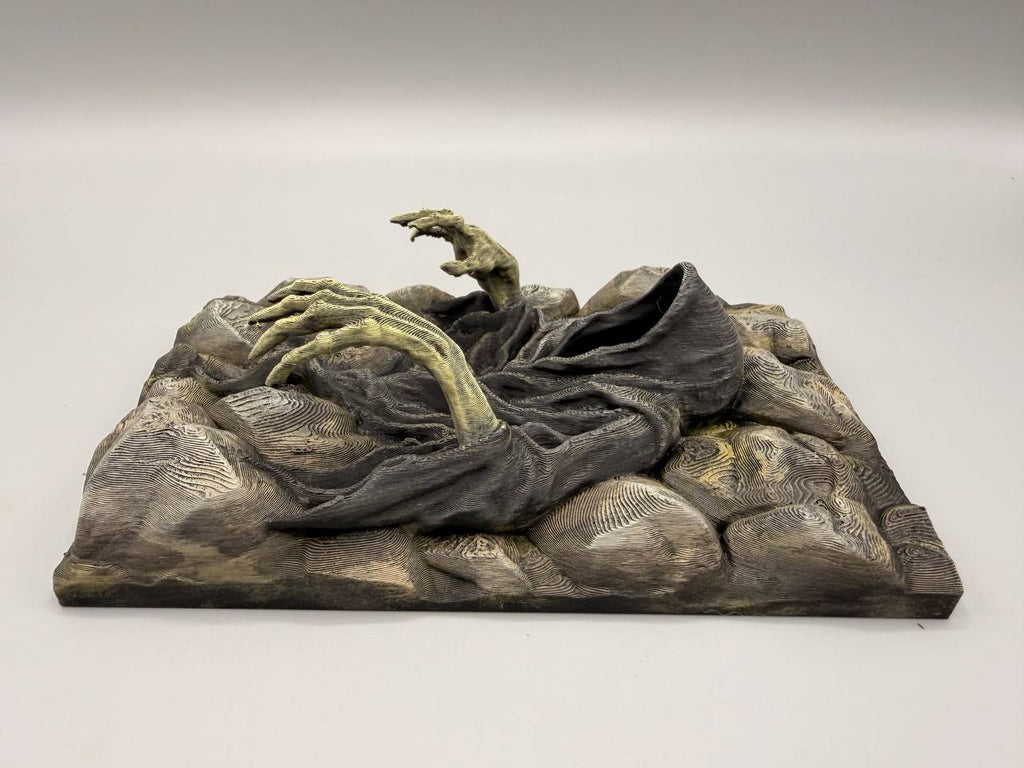 Ghost hooded figure terrarium background — designer photo 4