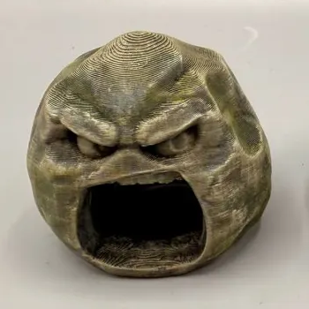 Grumpy Stone Caves — Piece 1: Angry — exact crop from original photo