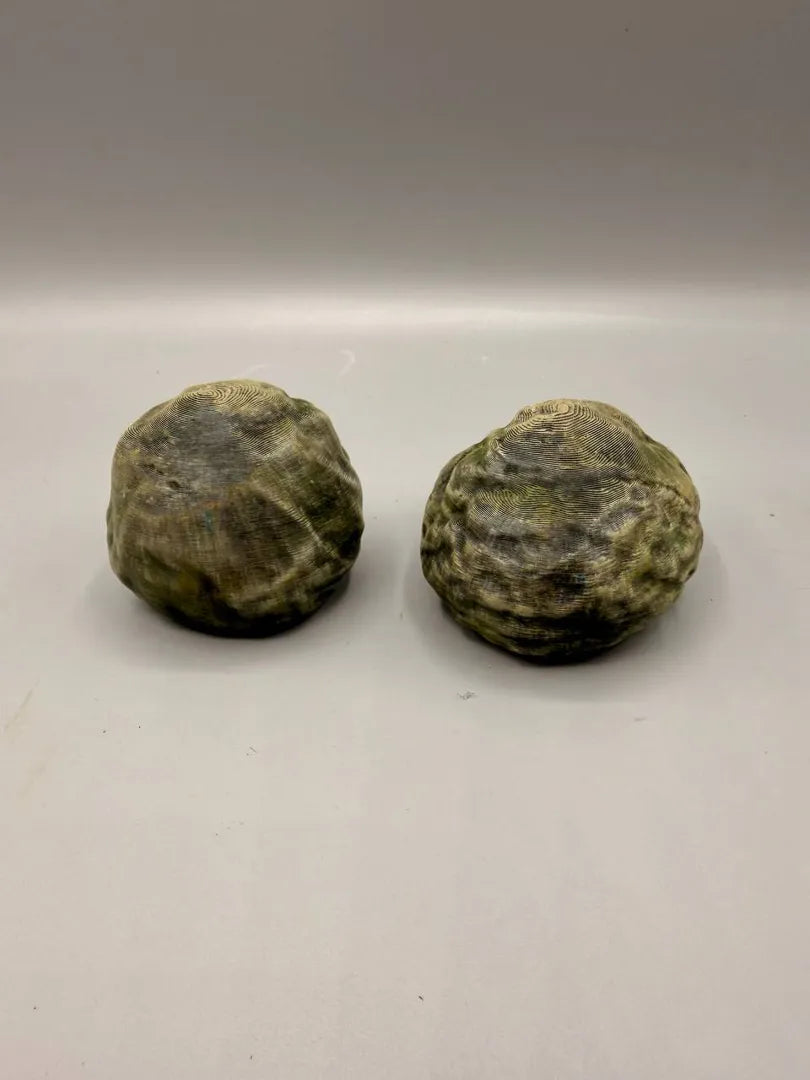 Grumpy Stone Caves — licensed designer photograph; set of two, supplied unpainted