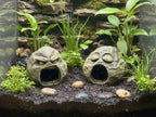 Grumpy Stone Caves — licensed designer photograph; set of two, supplied unpainted