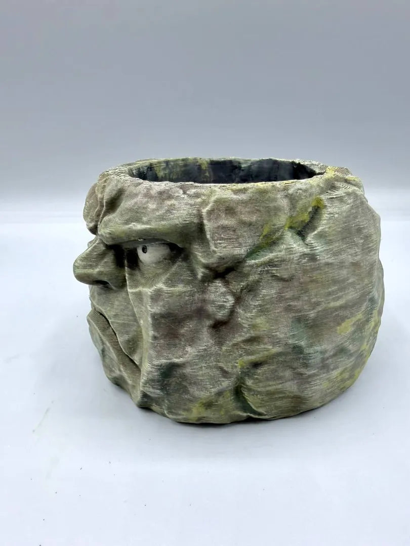 Grumpy Stone Planter — licensed product photo; supplied unpainted in your selected PETG colour