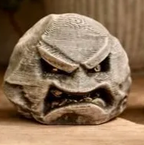 Grumpy Stones — Furious model; exact crop of licensed original photograph